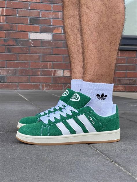 Купить Кроссовки мужские Adidas Campus 0S Dark Green зеленые адидас ...