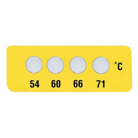 Non Reversible Four Point Temperature Label