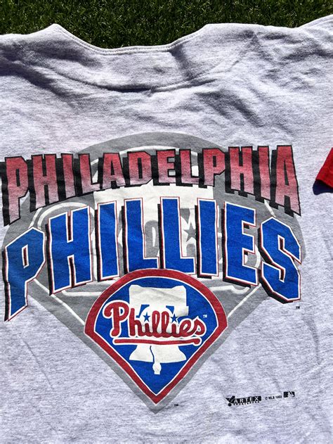 90s Philadelphia Phillies Cotton Grey Jersey - 5 Star Vintage