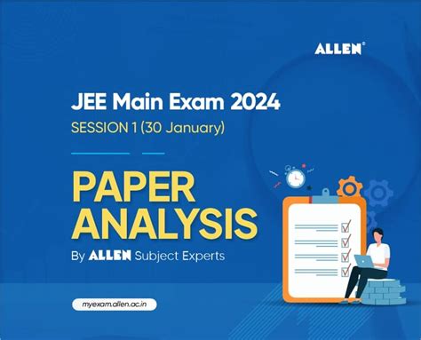 Jee Main 2024 Session 1 30 January Exam Allen Paper Analysis My