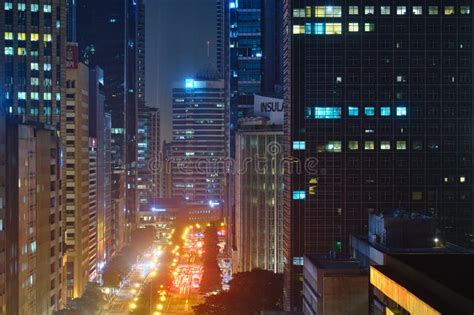 Manila, Philippines - Jan 31, 2020. View of the Night City of Makati ...