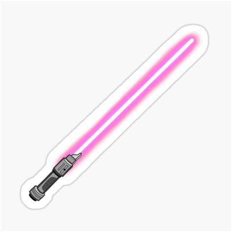 Pink Lightsaber Sticker For Sale By Cassielich Redbubble