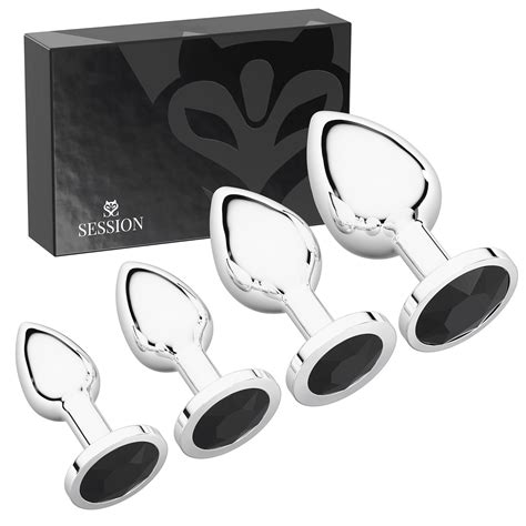 Session Butt Plugs 4 Piece Training Set Anal Plug Toys Stainless