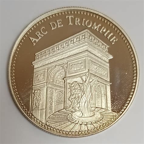 MEDAILLE ARC DE TRIOMPHE LES PLUS BEAUX TRESORS DU PATRIMOINE DE FRANCE