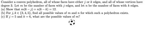 Solved Consider a convex polyhedron, all of whose faces have | Chegg.com