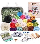 Amazon Mayboos Needle Felting Starter Kit Wool Roving 40 Colors