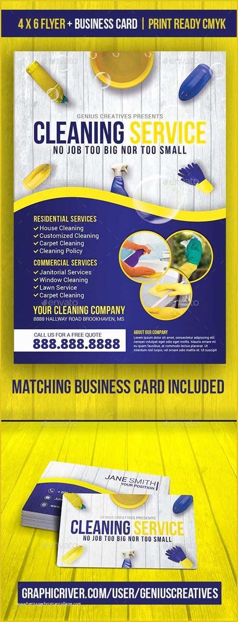 Cleaning Flyers Templates Free Of Cleaning Service Cleaning Business ...