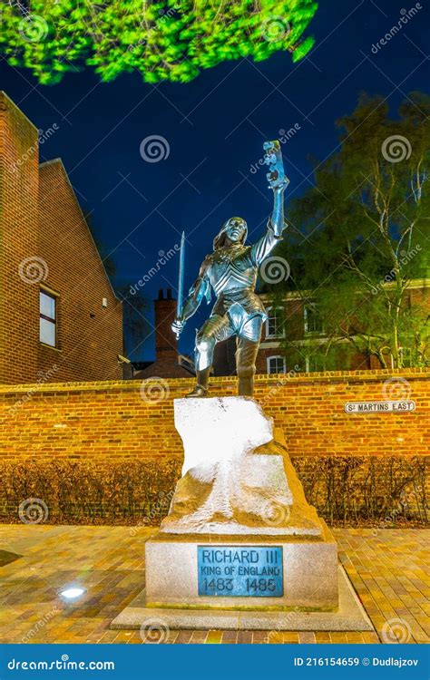 Statue of Richard III in Front of the Cathedral in Leicester, England ...