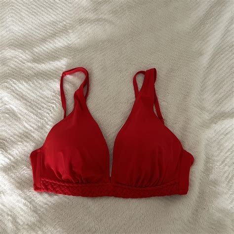 Target Red Bikini Top This Has Been Worn Once Depop