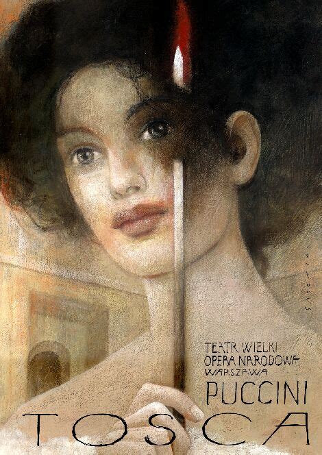 Tosca Puccini Polish Opera Poster