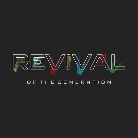 Premium Vector | Revival of the generation logo on a black background