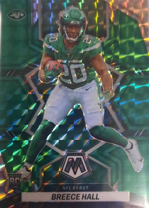 Breece Hall 2022 Mosaic 283 NFL Debut Green Price Guide Sports