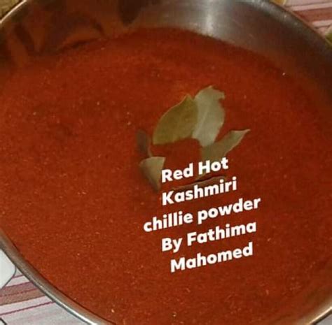 Kashmiri Red Hot Chilli Powder Recipe By Fatima Mahomed