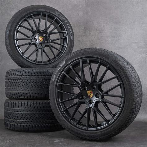 Original Porsche Inch Cayenne Y Rims Winter Wheels Winter Tires Black