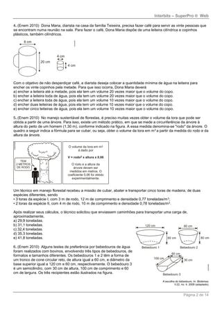 13 exercícios sobre cilindros respostas explicadas Toda