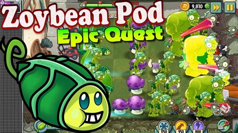 Plants Vs Zombies 2 Zoybean Pod Epic Quest Premium Seeds Ep487