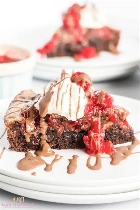 Black Forest Skillet Brownies Tastes Of Homemade