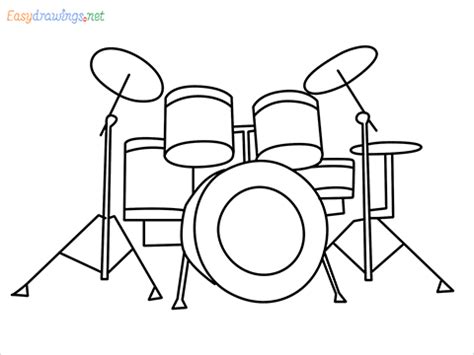 How To Draw A Drum Set Step by Step - [12 Easy Phase]