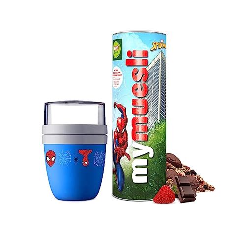 Mymuesli Marvel Spider Man Schokoladen Bio M Sli Mit Mini Schoko Masken