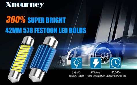 578 Led Festoon Bulb 42mm 41mm 165 Inch Festoon De3425 De3423 211 2