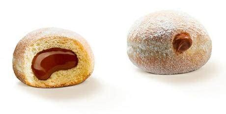 Mini pączki czekoladowo orzechowe 25g 5cm 105szt 2 6kg krt La Lorraine