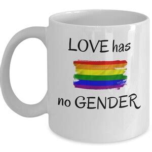 Gay Pride Parade Gift LGBT Coffee Mug Love Has No Gender Etsy