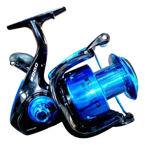 Molinete De Pesca Pesada Toro 8000 Boa Capacidade Linha 3rol Cor Azul