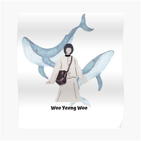 Woo Yeong Woo Two Whale Background Poster For Sale By Paintingtour