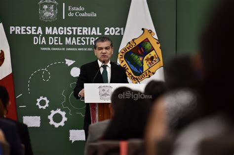 Entrega Gobierno De Coahuila Presea Magisterial 2021 En La Laguna