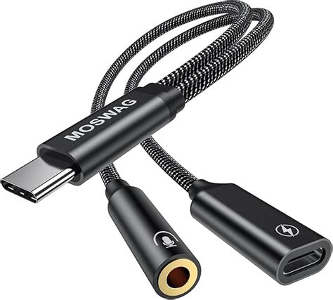 Adattatore Per Cuffie E Ricarica Da Usb C A Mm Jack Audio In Da