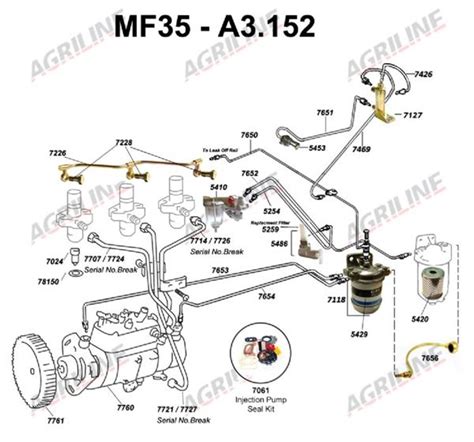 Massey Ferguson 135 Fuel Line Diagram