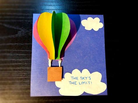 Making A 3d Hot Air Balloon Card Thriftyfun