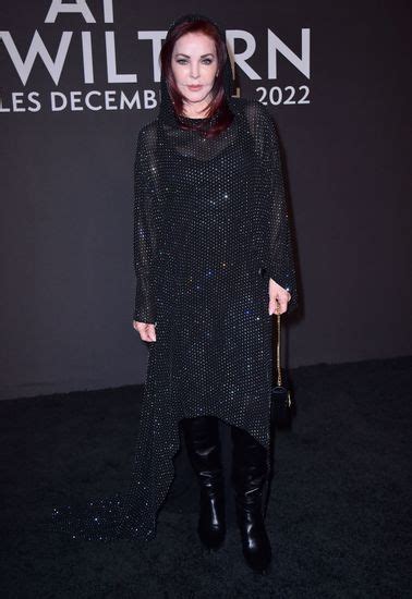 Priscilla Presley Arrives Celine Fallwinter 2023 Editorial Stock Photo