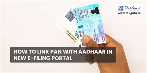 How To Link Pan With Aadhaar In New E Filing Portal