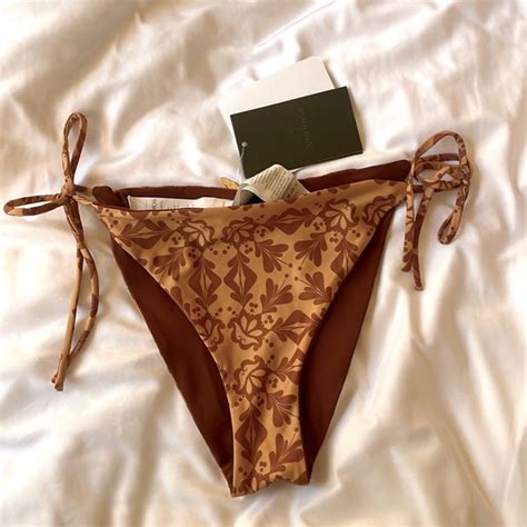 Juan De Dios Other Juan De Dios Albatross Top And Bottom Mustard Arabesque Swim Bikini