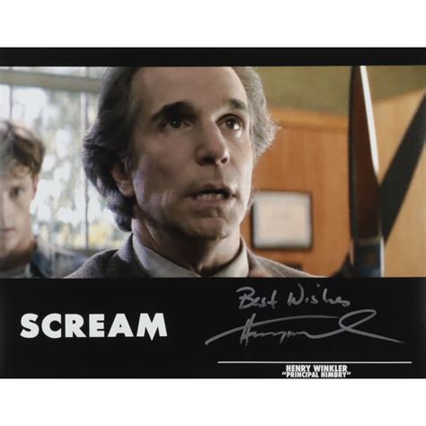 Henry Winkler Signed "Scream" 11x14 Photo Inscribed "Best Wishes ...