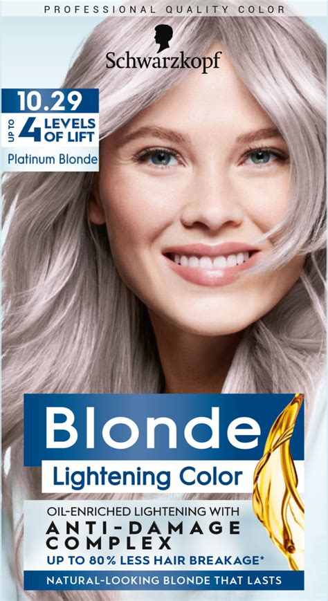 SCHWARZKOPF BLONDE farba do włosów trwała nr 10 29 Platinum Blonde 1 szt Drogeria