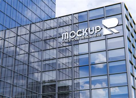 Glass Building Mockup Psd High Quality Free Psd Templates For Download