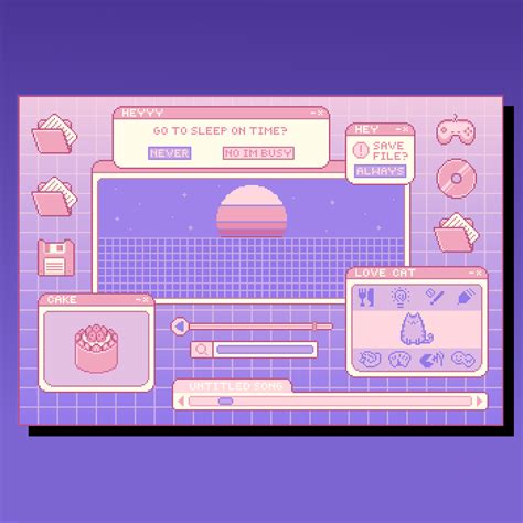 Pixilart - Aesthetic Desktop by Curry-Boy