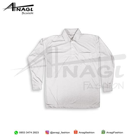 Jual Kaos Polos Pria Berkerah Lengan Panjang TC Shopee Indonesia