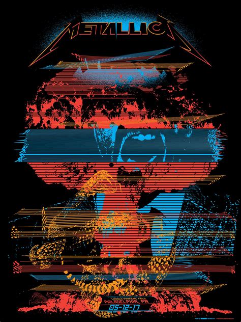 Metallica Poster Philadelphia 2017 - Decabet