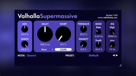 Valhalla DSP Intros Supermassive Free Delay Reverb Effect Plugin For PC