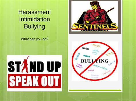 Ppt Addressing Harassment Intimidation And Bullying What Can You Do Powerpoint