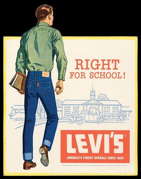 A Cinematic History Of Denim Vintage Advertisements Levis Vintage