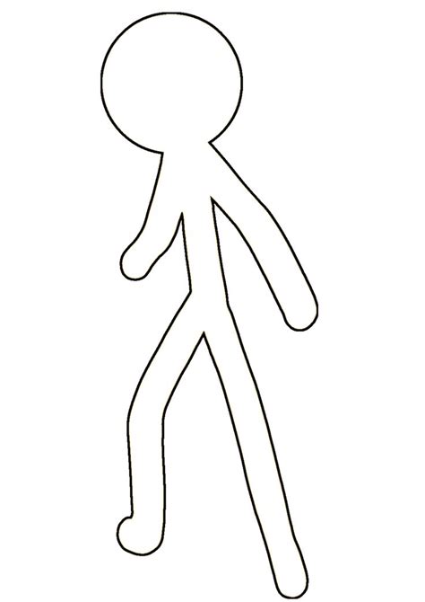 Stick Figure Animation Stick Man Stick Figures Colouring Pages