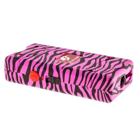 Pink Zebra Max Power Million Volt Stun Gun Rechargeable L