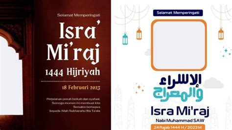 15 Referensi Link Twibbon Dan Ucapan Isra Miraj 2023 Simak Cara