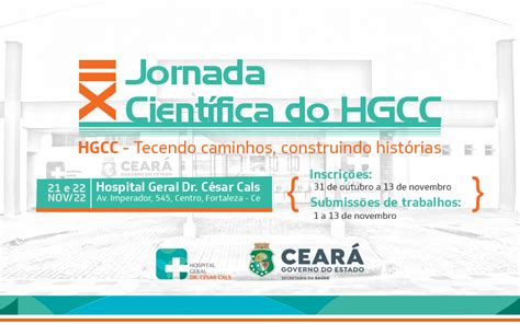 Inscrições para XII Jornada Científica do Hospital César Cals seguem