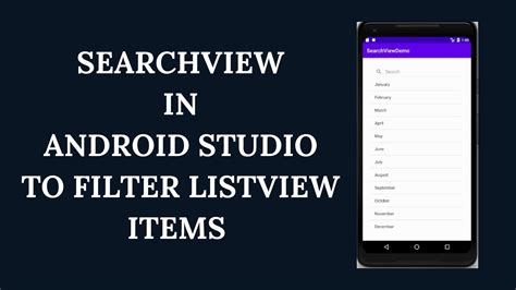 Android Searchview To Filter Listview Items Codewithap