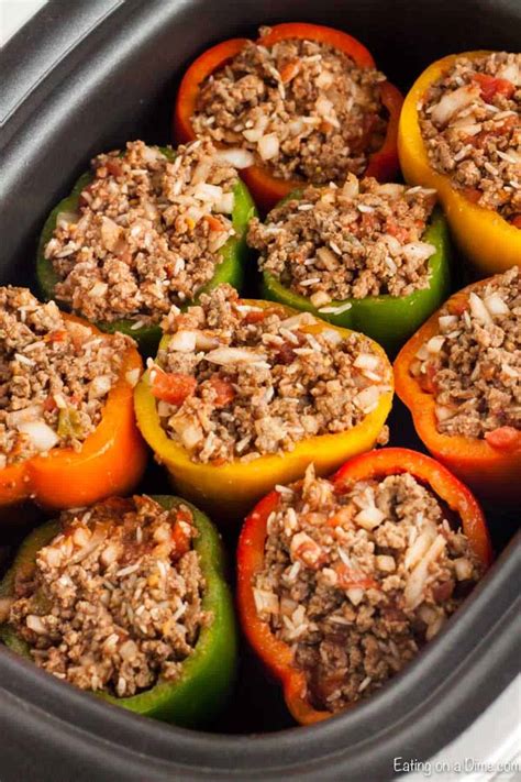 Crock Pot Stuffed Peppers Recipe Stuffed Peppers Recipe